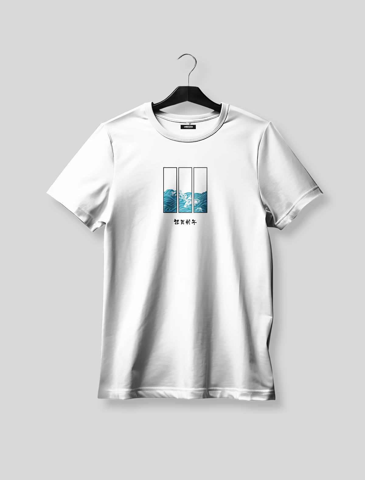 Wave Triptych Minimal Art Tee